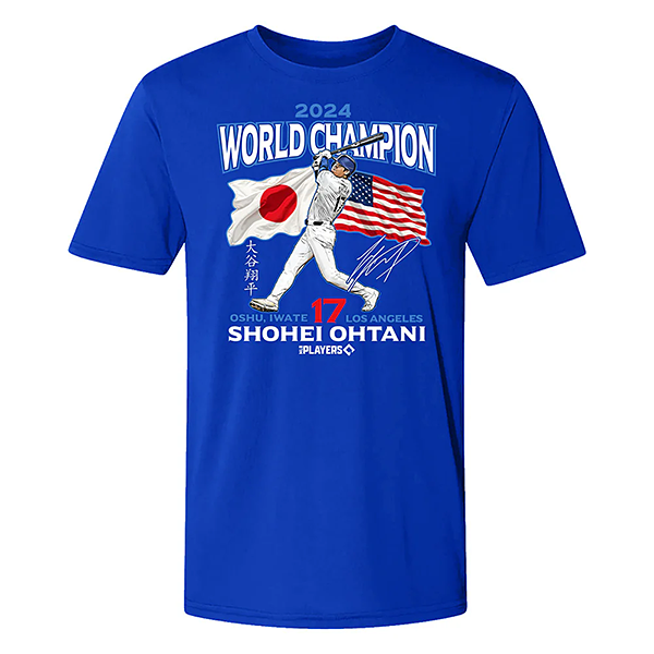 大谷翔平 WORLD CHAMPION 2024 LIMITED EDITION Tシャツ(S nocolor