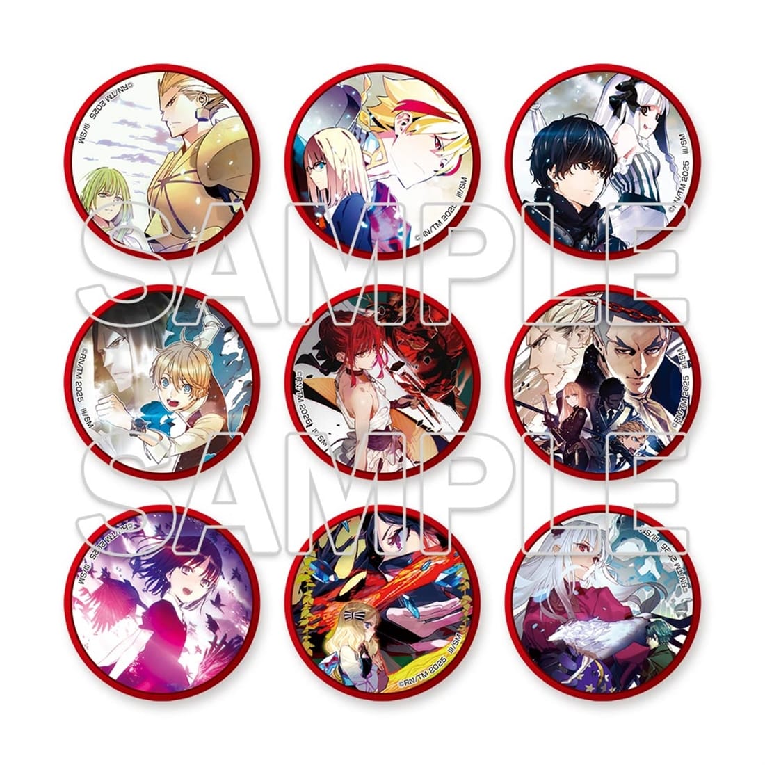 fate/strange fake cafe リチャード1世 缶バッジ カード Fate/strange