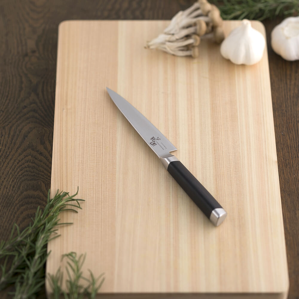 関孫六 ダマスカス ペティナイフ 120mm