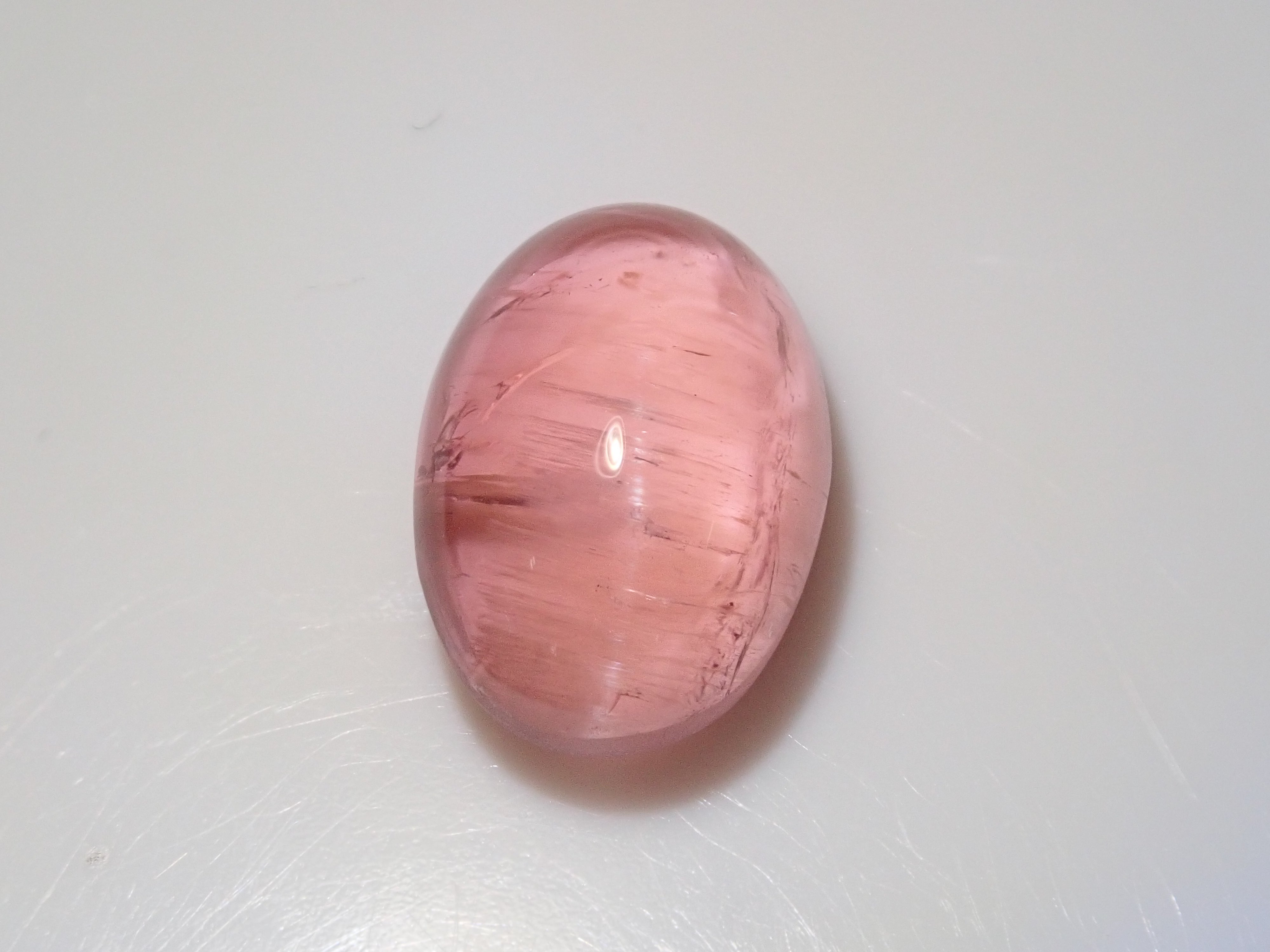 ブラジル産ピンクトルマリンキャッツアイ 3.800ctルース