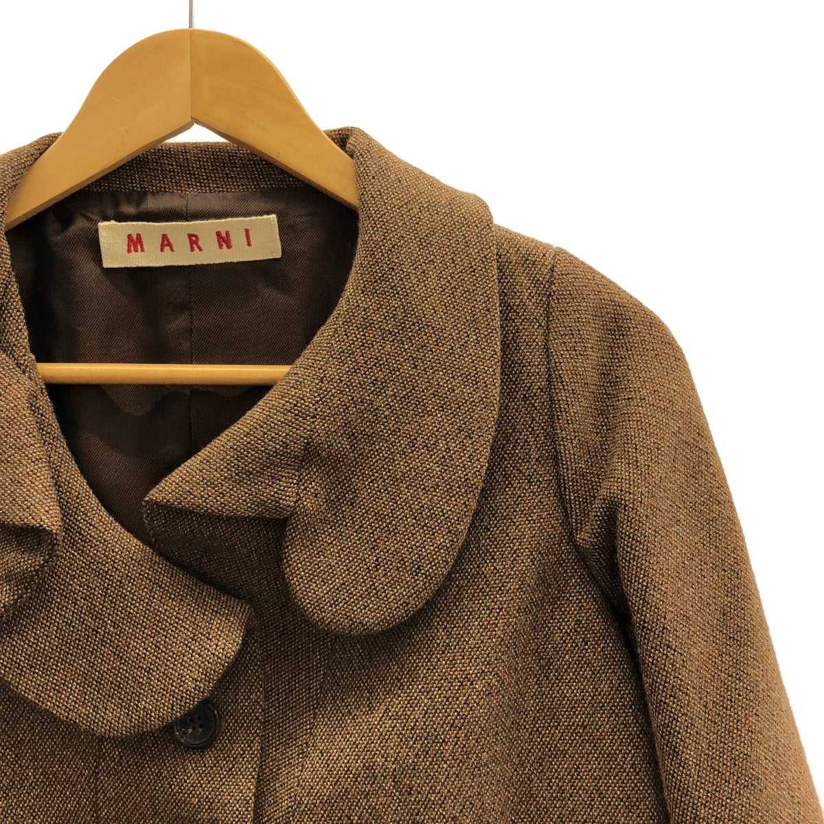 MARNI / マルニ | ラウンドカラー ウール ショートジャケット | 40