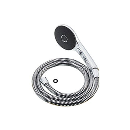 LIXIL・INAX スイッチ付エコアクアシャワー〈メタル調-ブラック〉 浴室