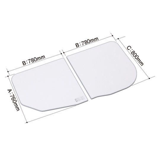 LIXIL・INAX 薄型保温組フタ [YFK-1676B(2)L-D4] 1600オーバル浴槽用