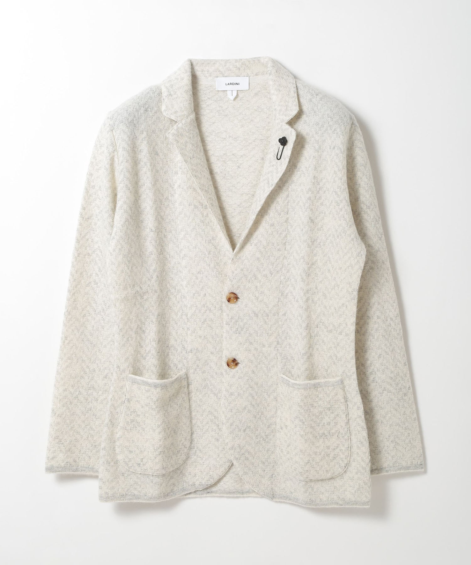 LARDINI/ラルディーニ】アルパカウールヘリンボーンジャージジャケット