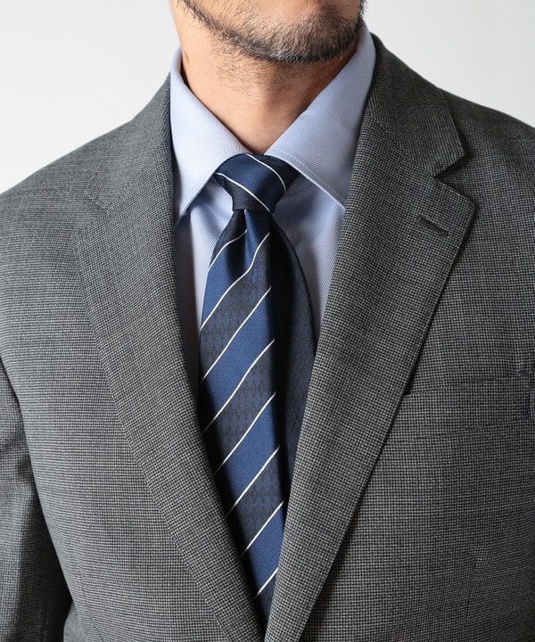ウールメランジ千鳥格子スーツ＜セットアップ＞｜メンズファッション