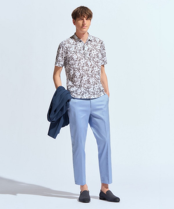 LIBERTY】吸水速乾アーカイブ花柄ポロシャツ｜メンズファッション通販