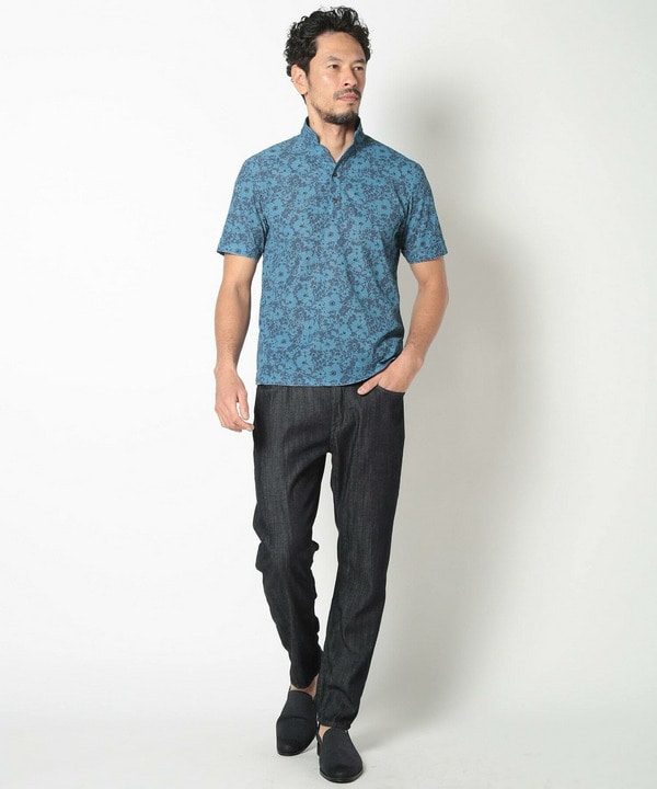 LIBERTY】吸水速乾アーカイブ花柄ポロシャツ｜メンズファッション通販