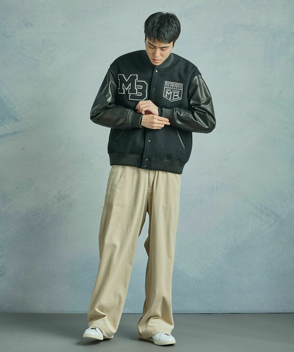 50th Anniv . 菊池武夫】WOOL MELTON STADIUM JAMPER｜メンズ