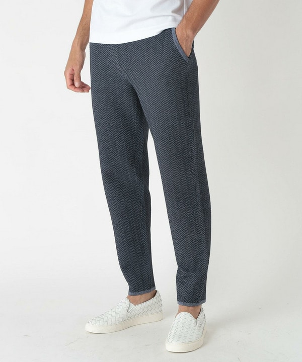 ACTIVE TAILOR】ヘリンボーンニットパンツ｜メンズファッション通販