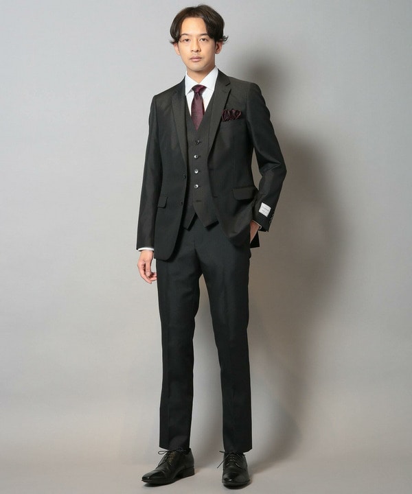 NARROWブライトナローストライプスーツ（同素材ベストあり）｜メンズ