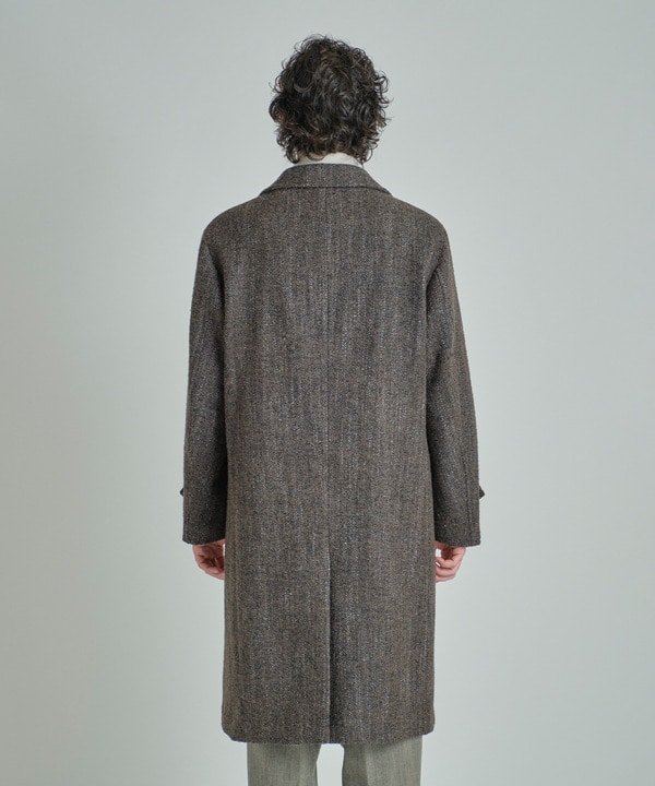 ヴィンテージツイードダブルブレステッドコート｜メンズファッション