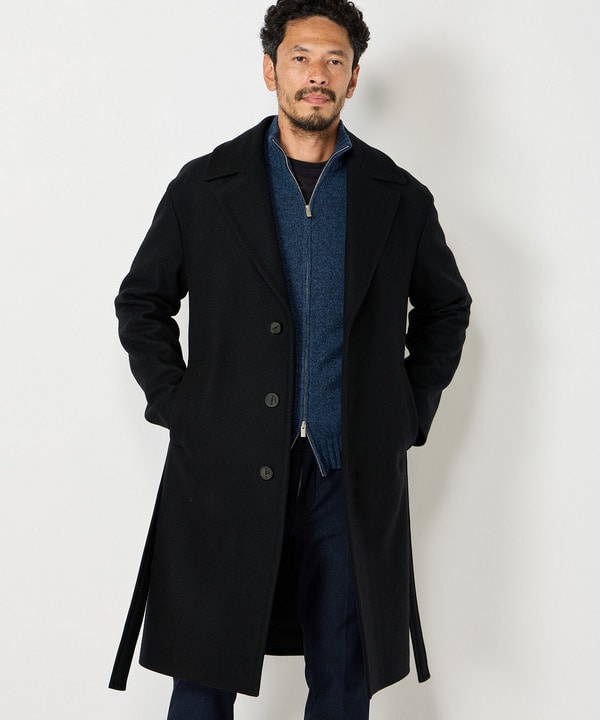 hevo別注】ヴァージンウールメルトンチェスターフィールドコート
