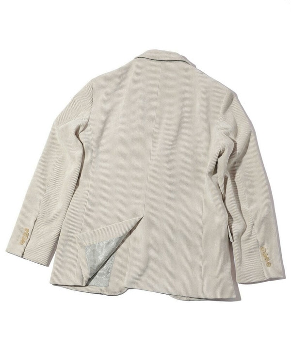 太畝ポリエステルコーデュロイテーラードジャケット＜セットアップ対応