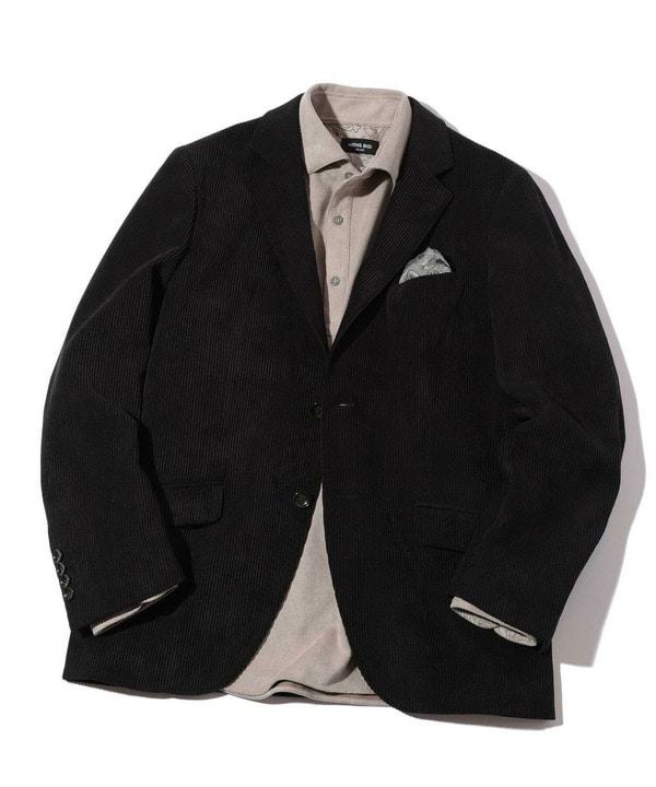 太畝ポリエステルコーデュロイテーラードジャケット＜セットアップ対応