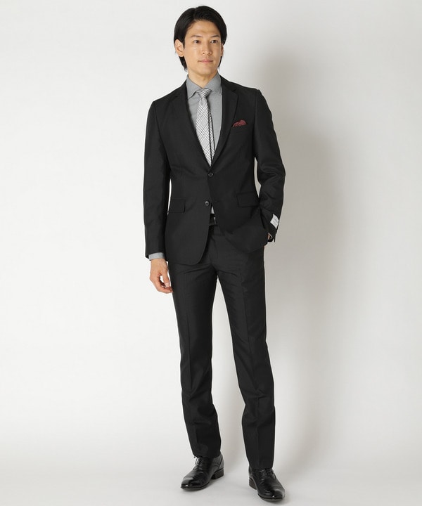 NARROW TWブライトストライプスーツ/別売りベストあり/2ピースビジネス