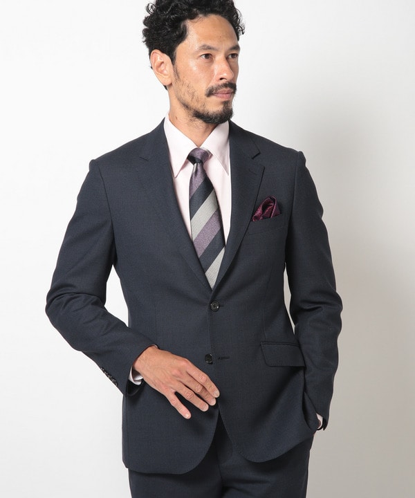 ストレッチバーズアイスーツセットアップ｜メンズファッション通販