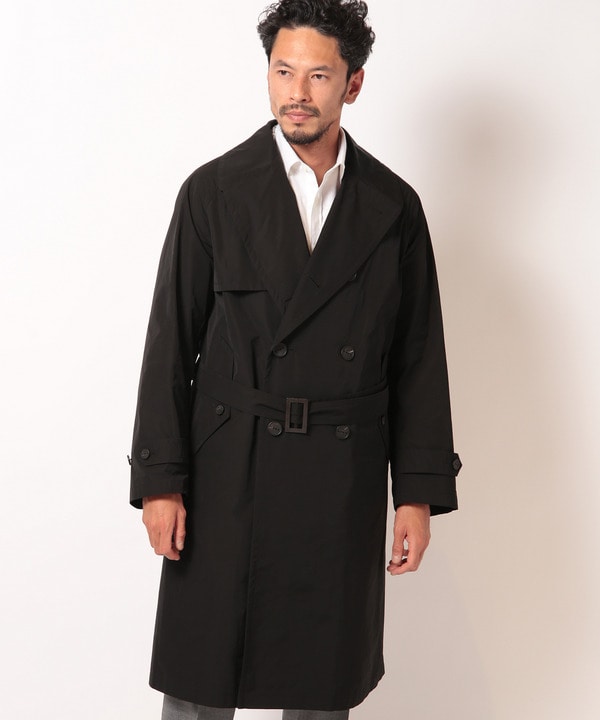 hevo/イーヴォ】ストレッチポリエステルタフタトレンチコート｜メンズ