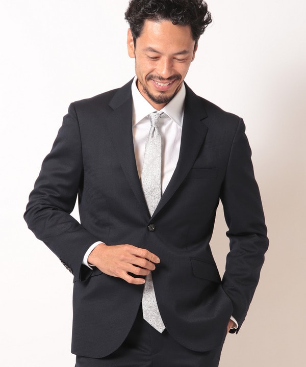 シェブロンジャカードスーツセットアップ＜同素材ベストあり＞｜メンズ