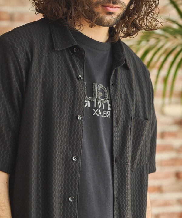 シアーカットジャガード半袖シャツ｜メンズファッション通販 MEN'S