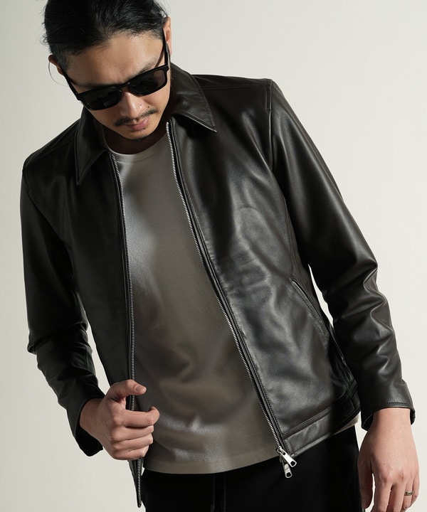 ラムレザーシングルブルゾン｜メンズファッション通販 MEN'S BIGI