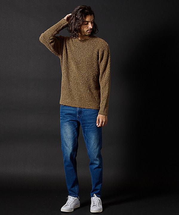 Daniel ウールリネンピンニットカーディガンセーター / DANIEL