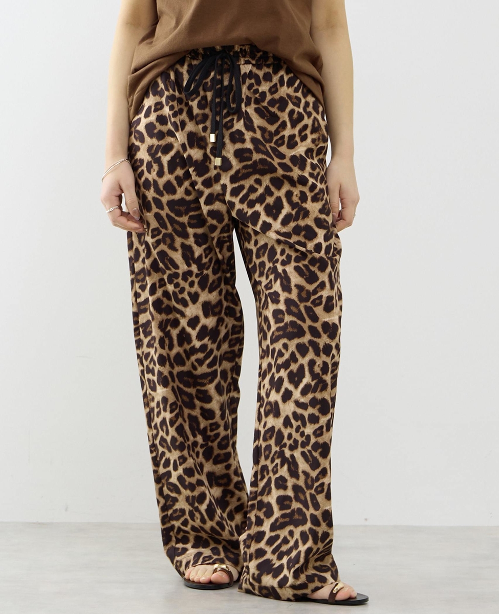 レオパード柄ALLゴムリラックスパンツ｜SOFFITTO（ソフィット）｜商品
