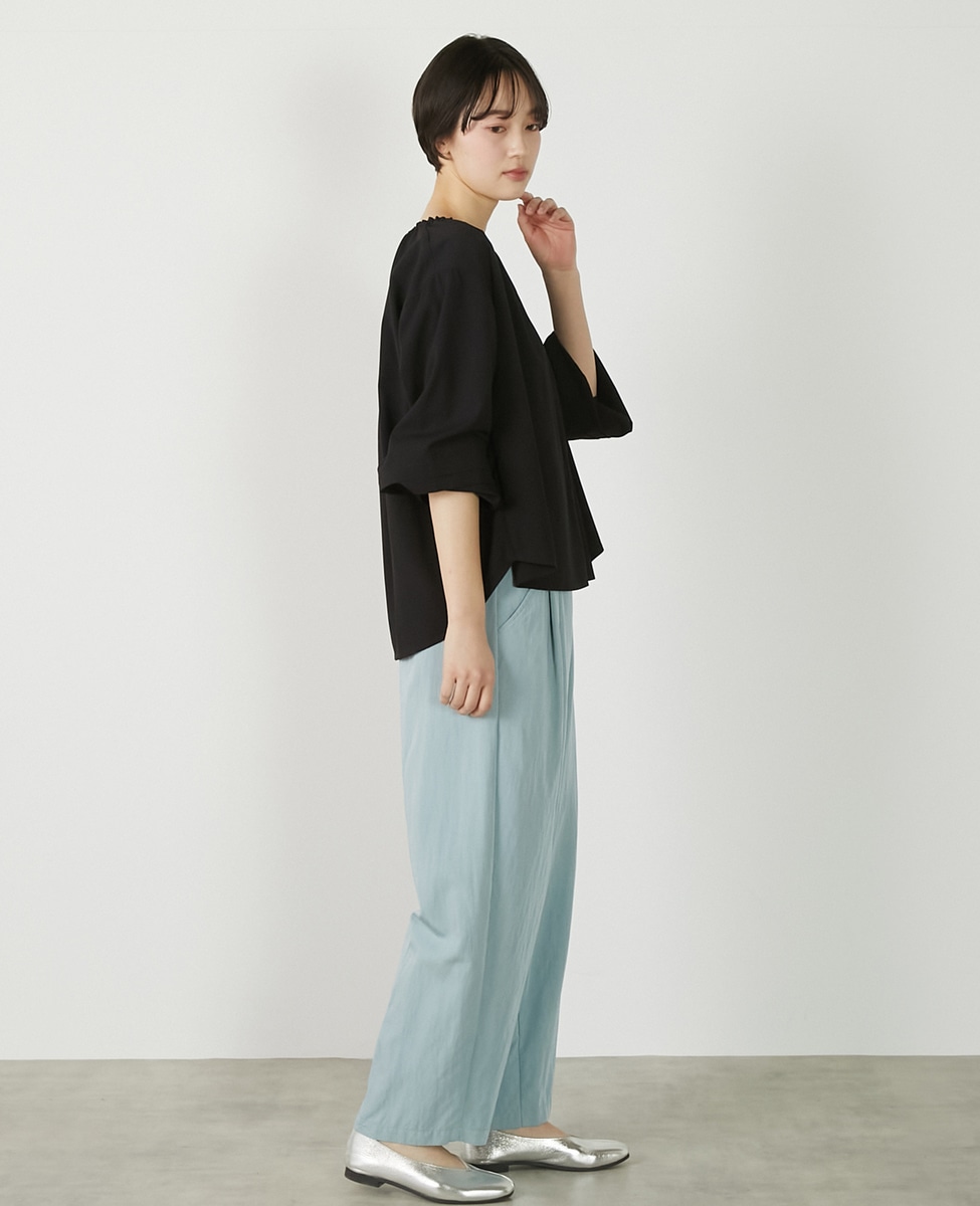 クレープギャザースモックブラウス】｜MELROSE CLAIRE（メルローズ