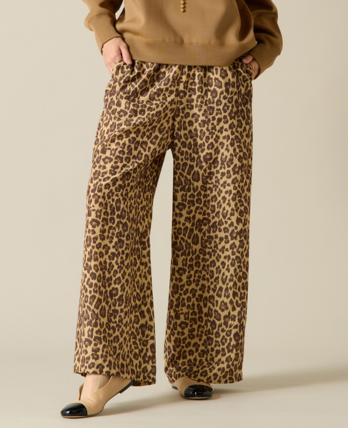 ヒョウ柄プリントイージーパンツ｜Liesse（リエス）｜商品詳細