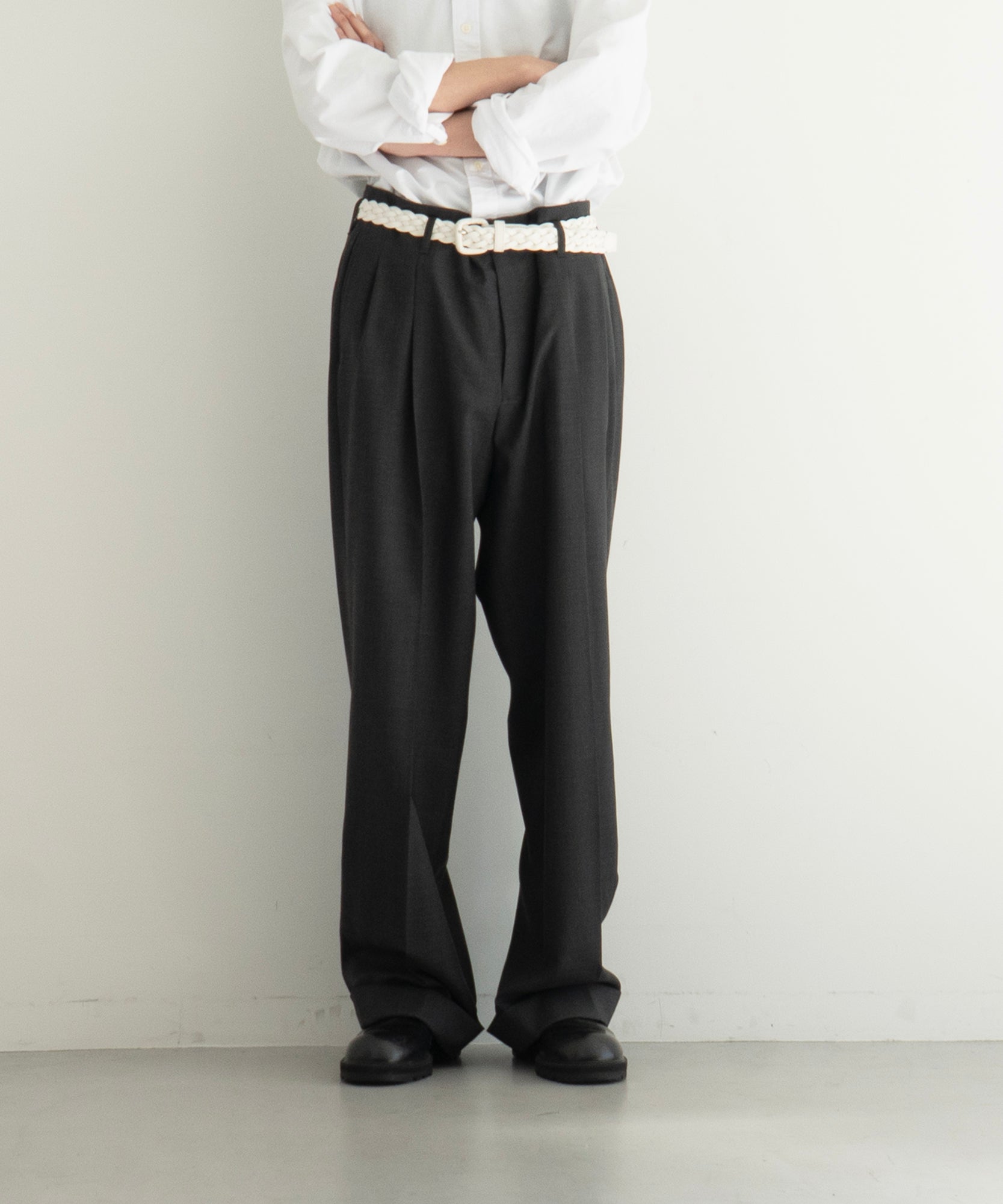 KAIKO【カイコー】wool wide slacks 