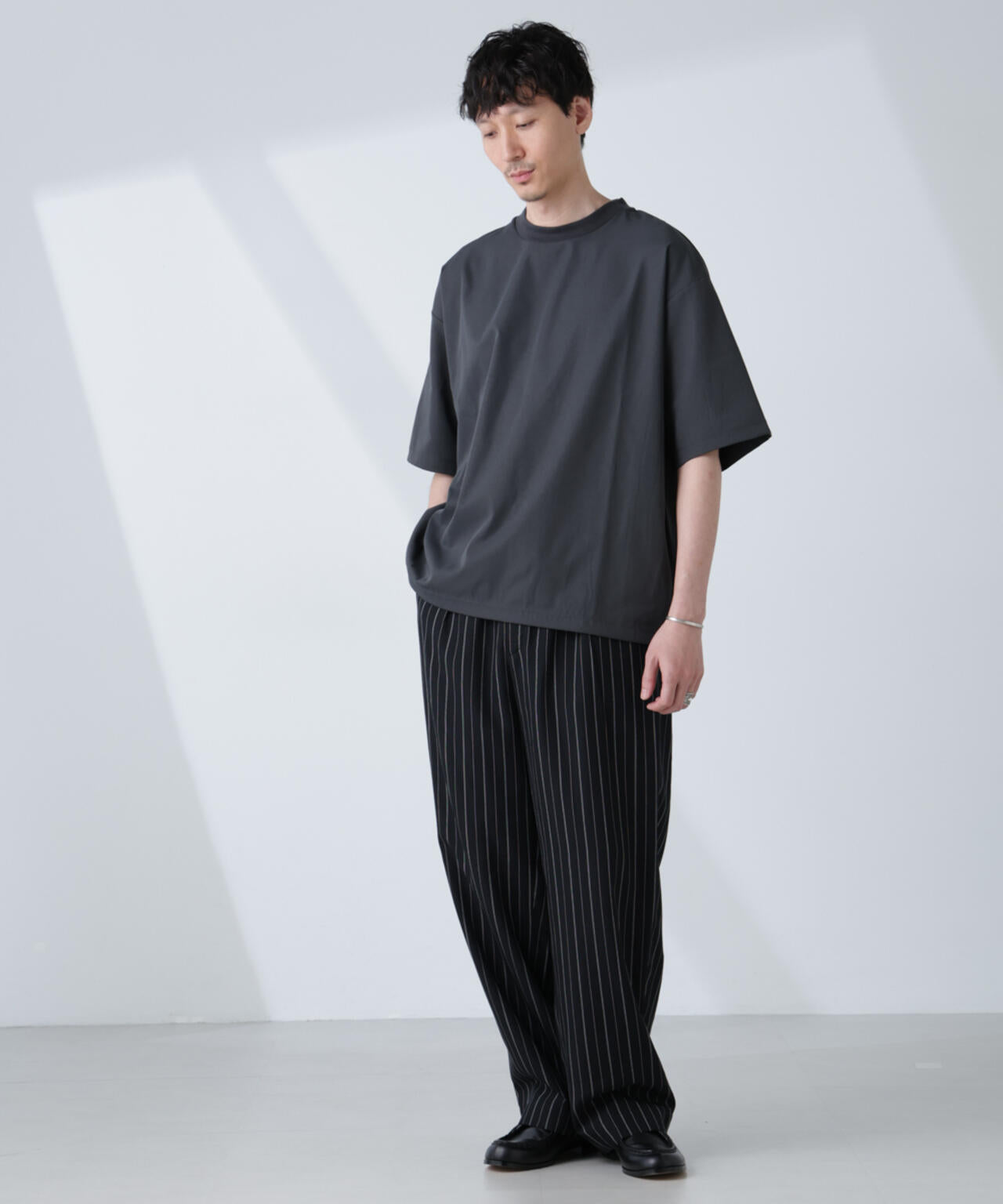 ストレッチ ファブリック バルーン Tシャツ