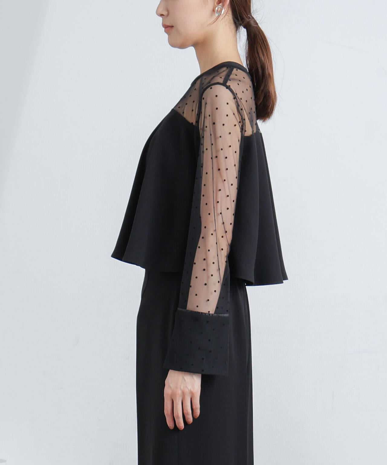 フロッキー ドット チュール セットアップ