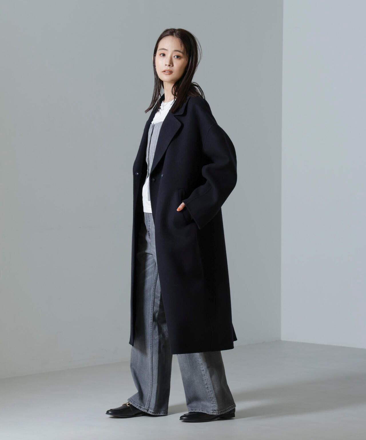 PURE LAMBS リバー ロングコート