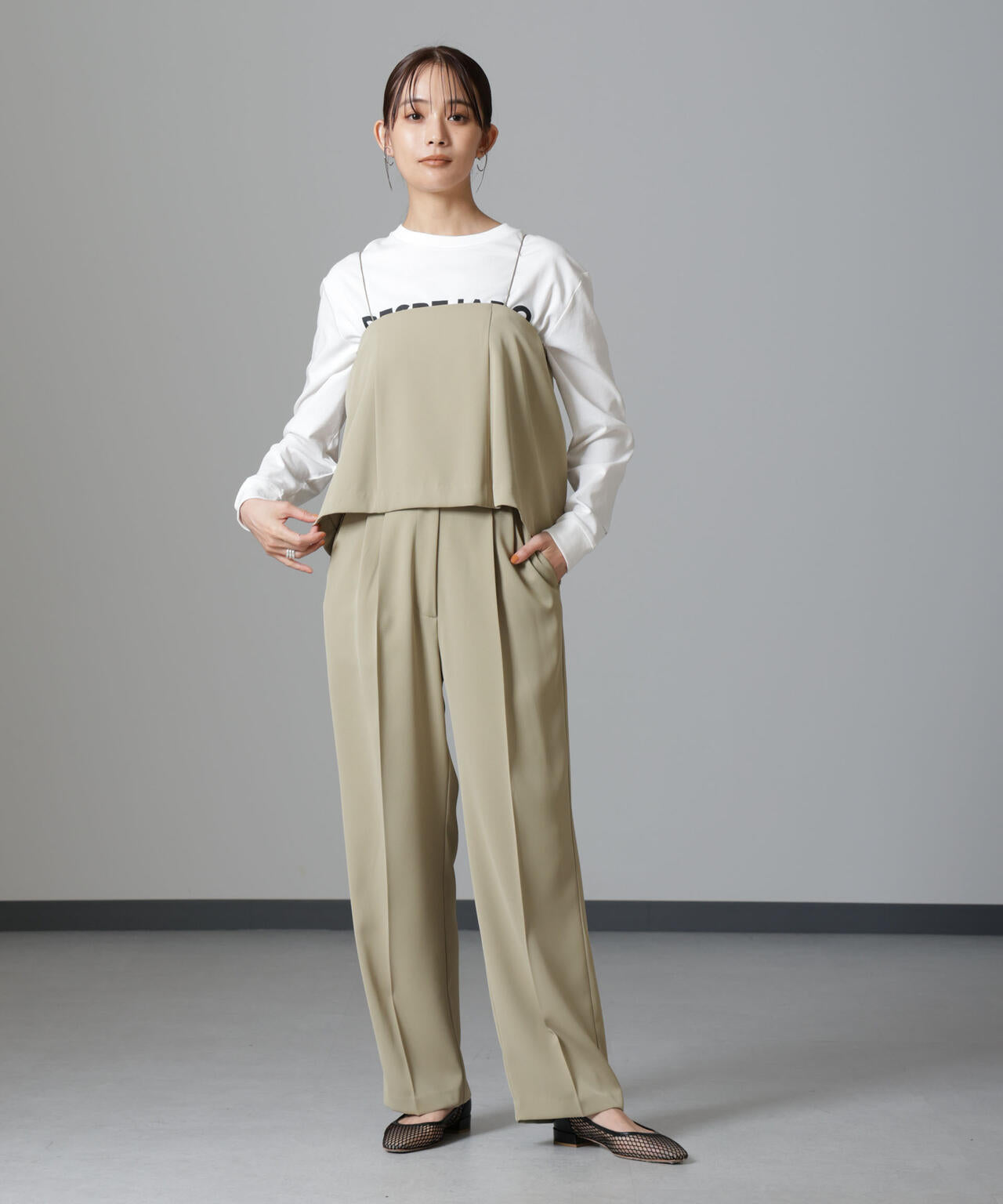 ベアトップ キャミ セット パンツ