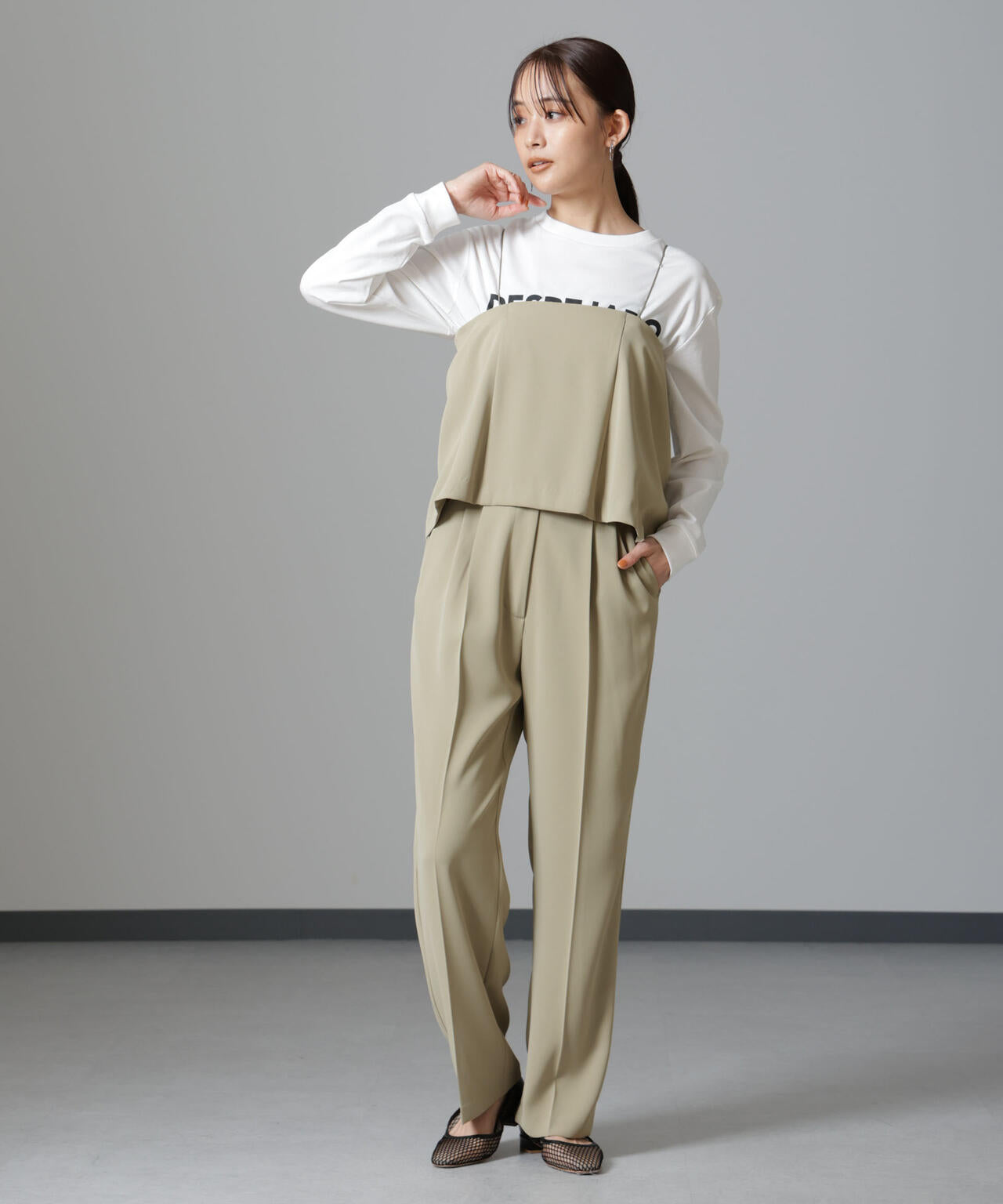 ベアトップ キャミ セット パンツ