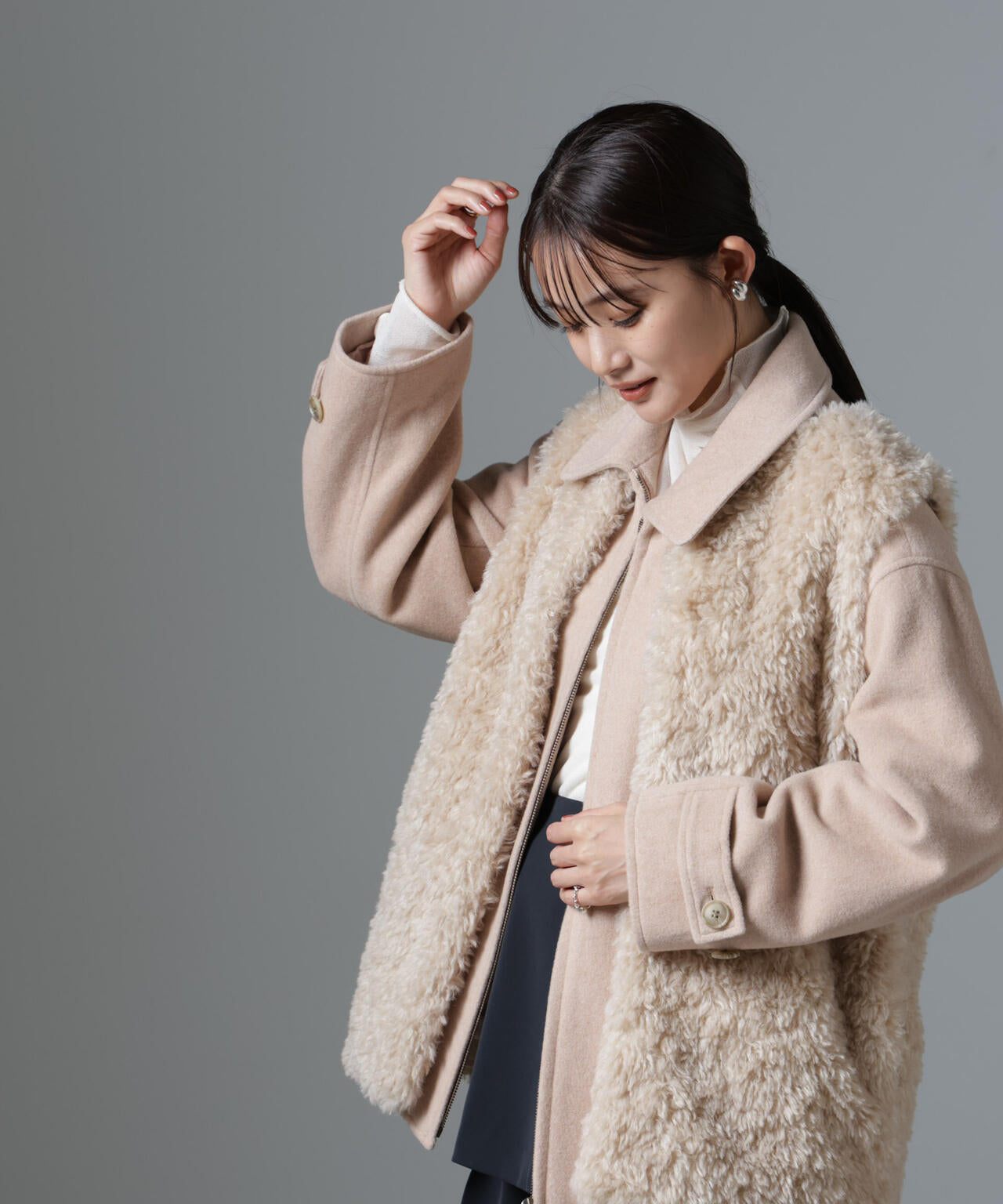 ZIP ミドル コート