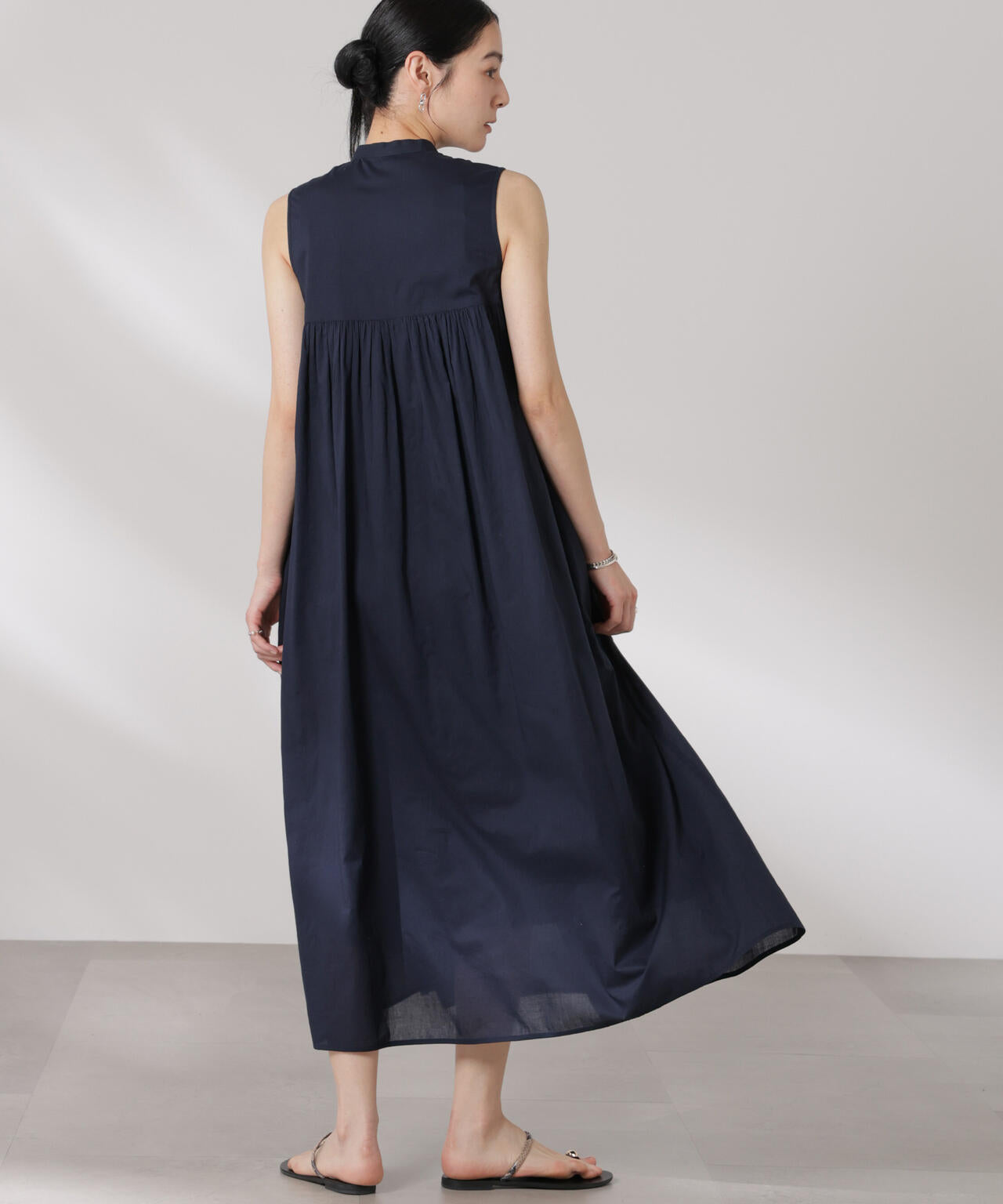 made in india コットン ノースリーブ ワンピース