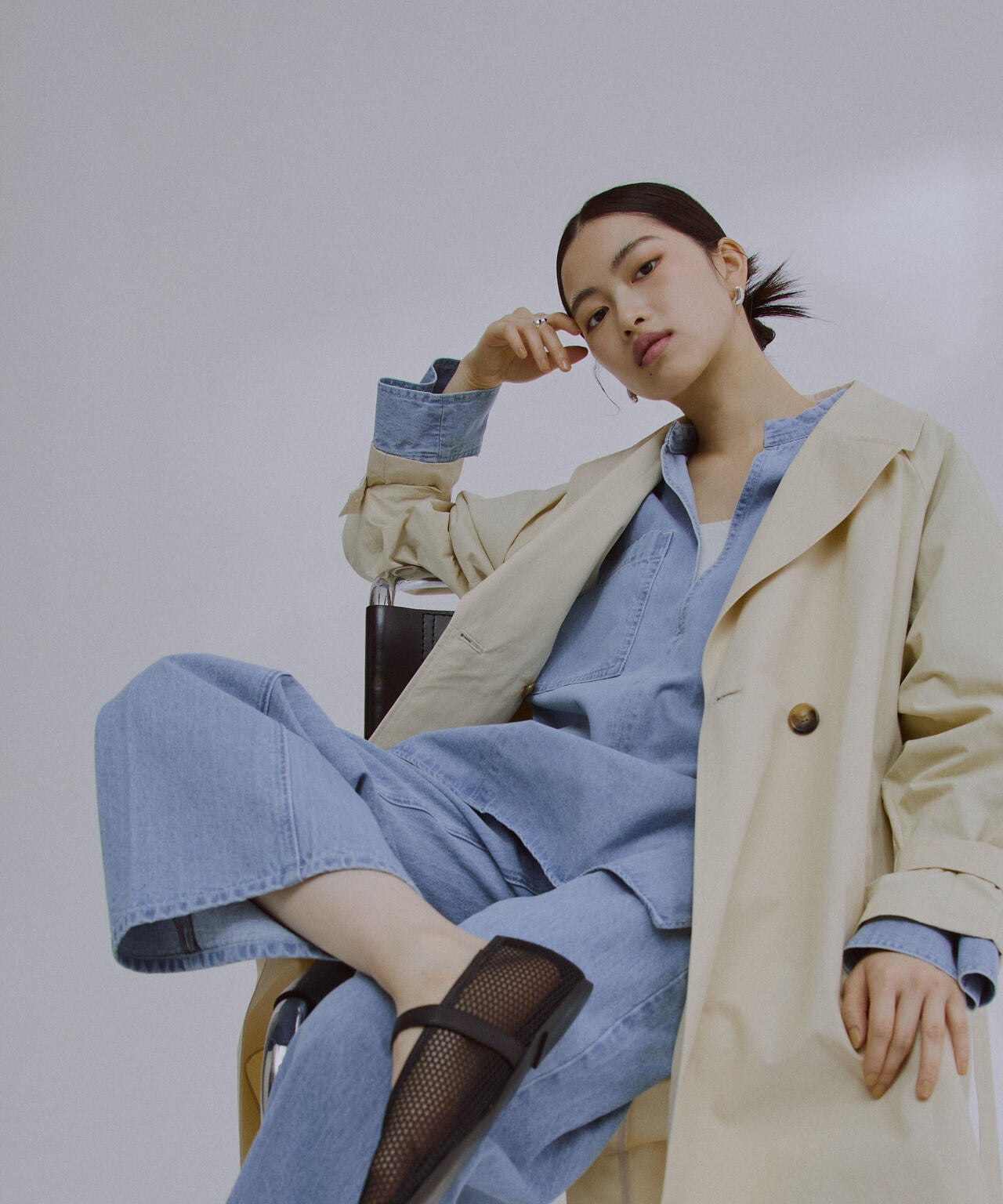 デニム ポケット プルオーバー（ セットアップ 可）