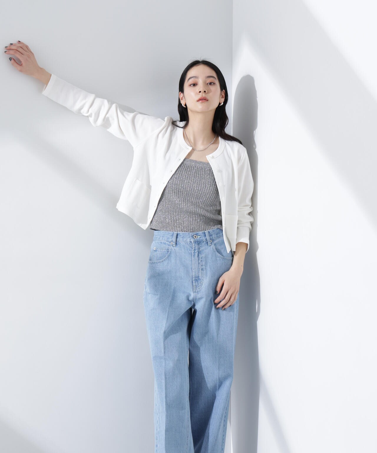 ハイウエスト デニム（ セットアップ 可）