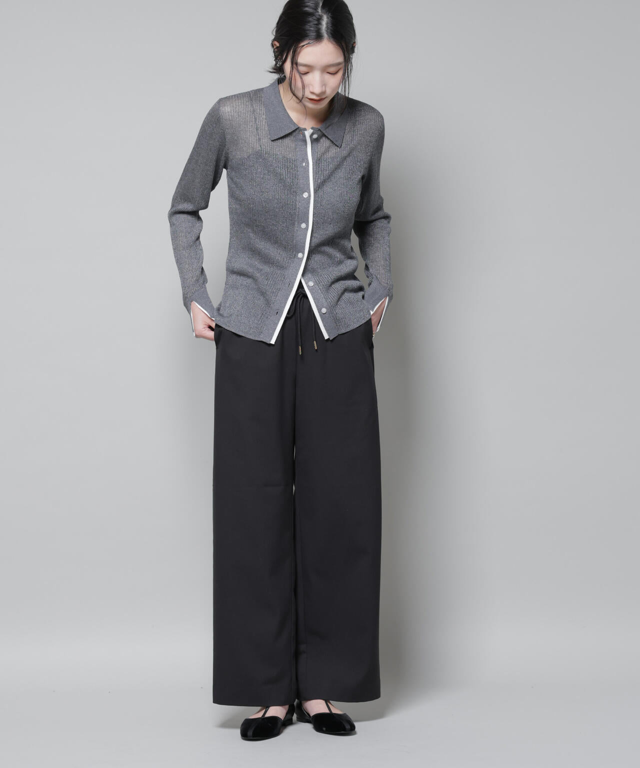 ファンクション ダブルウエスト イージーパンツ