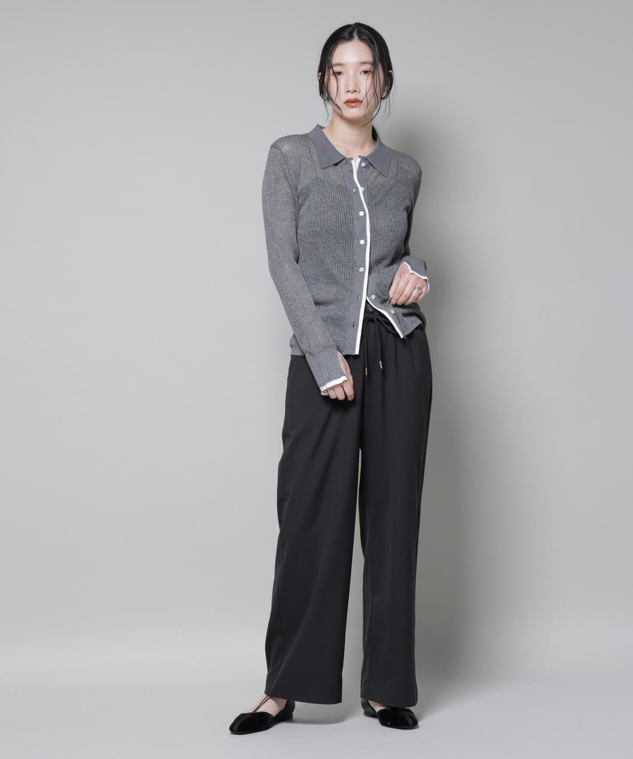 ファンクション ダブルウエスト イージーパンツ