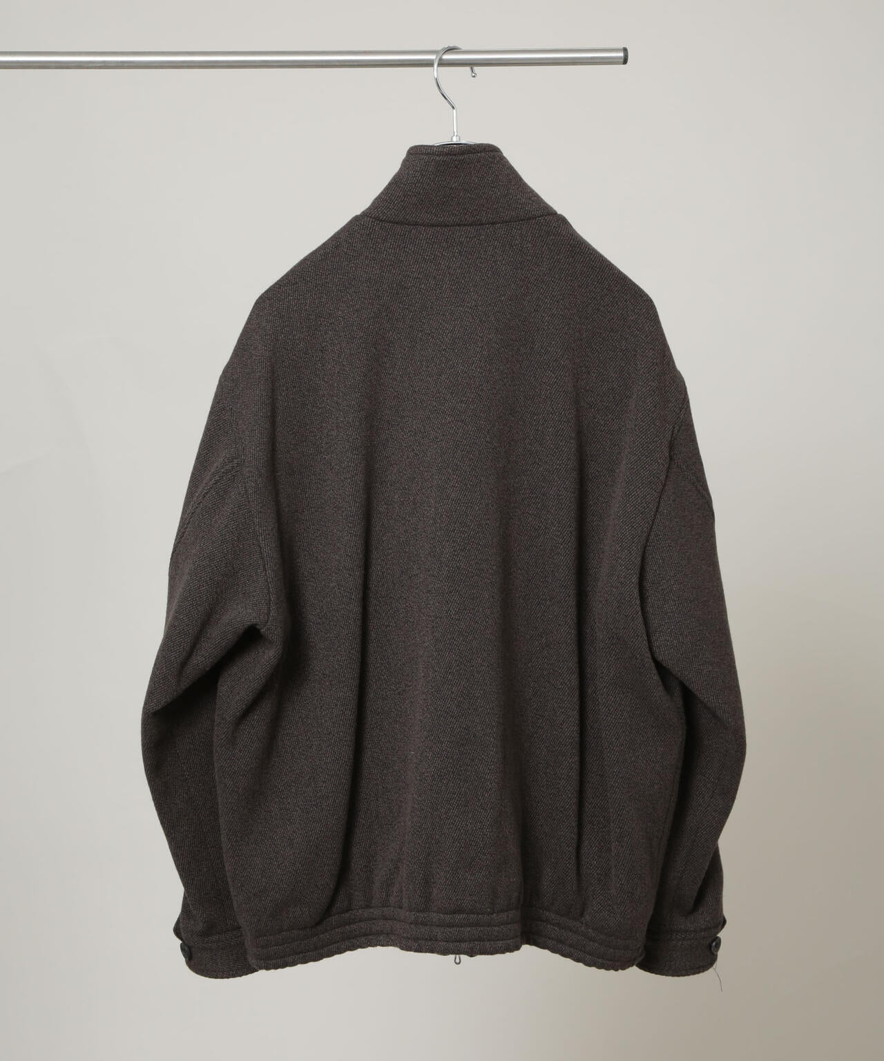 ULTERIOR / WOOL SILK KERSEY ZIP UP JKT