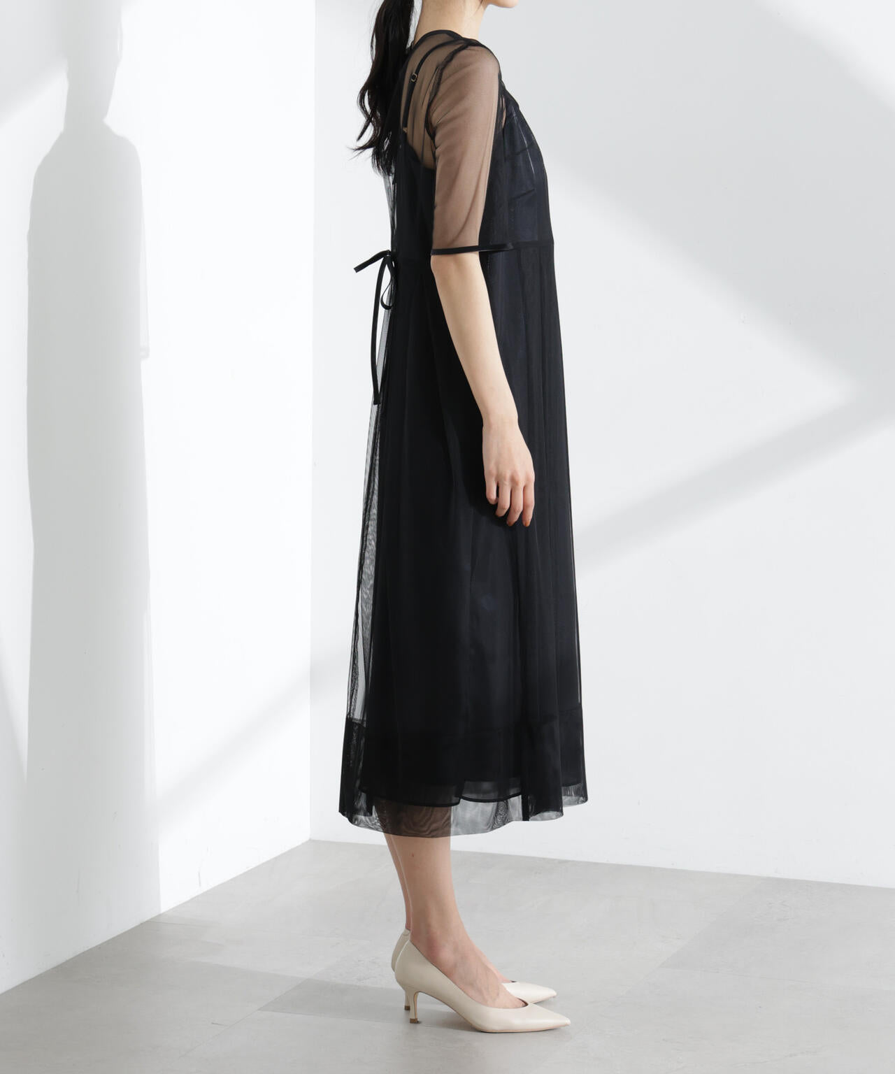 kaene / シャンブレーキャミ ドッキング ドレス