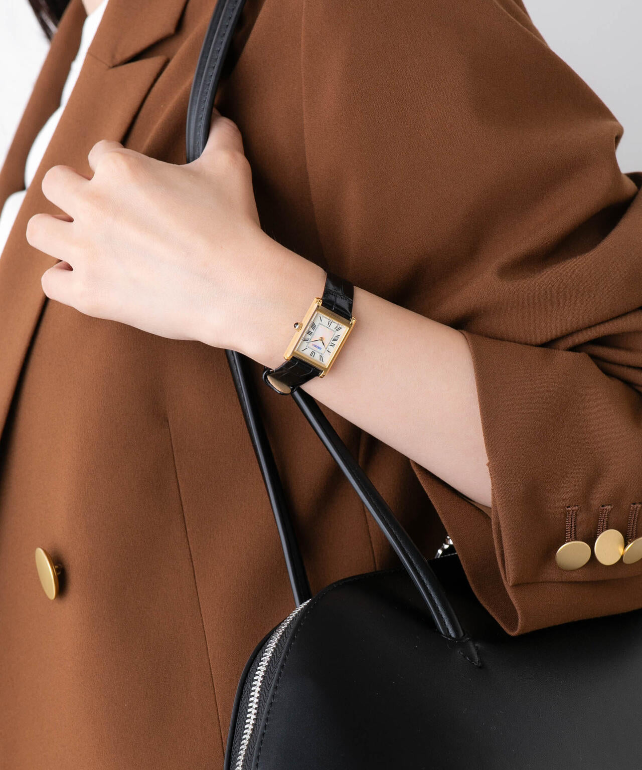 SEIKO / セイコー コラボレーション スクエア ゴールド×ブラック