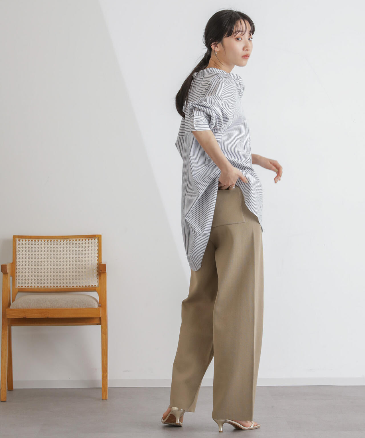 ニット リラクシー パンツ