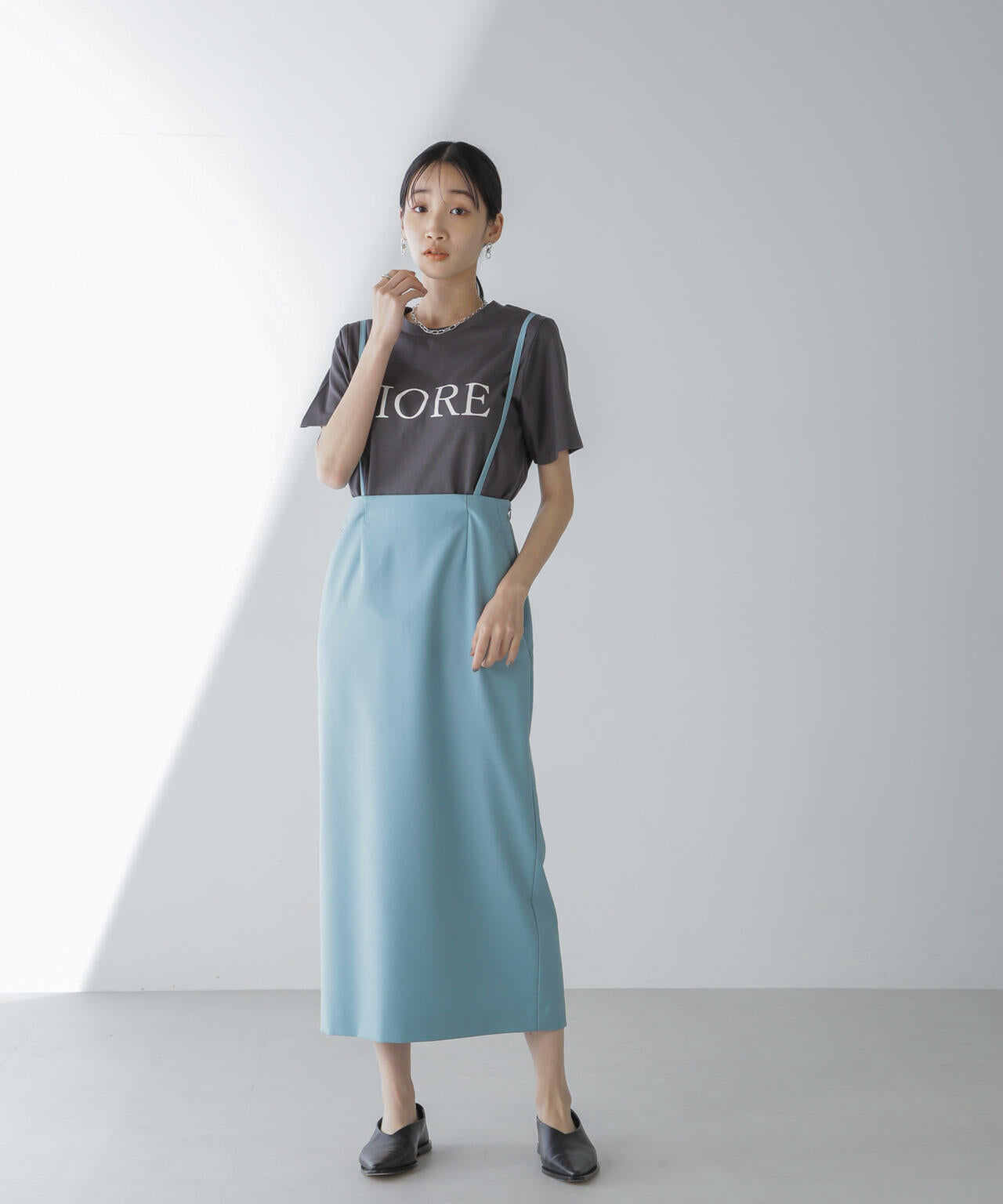 サスペンダー スカート