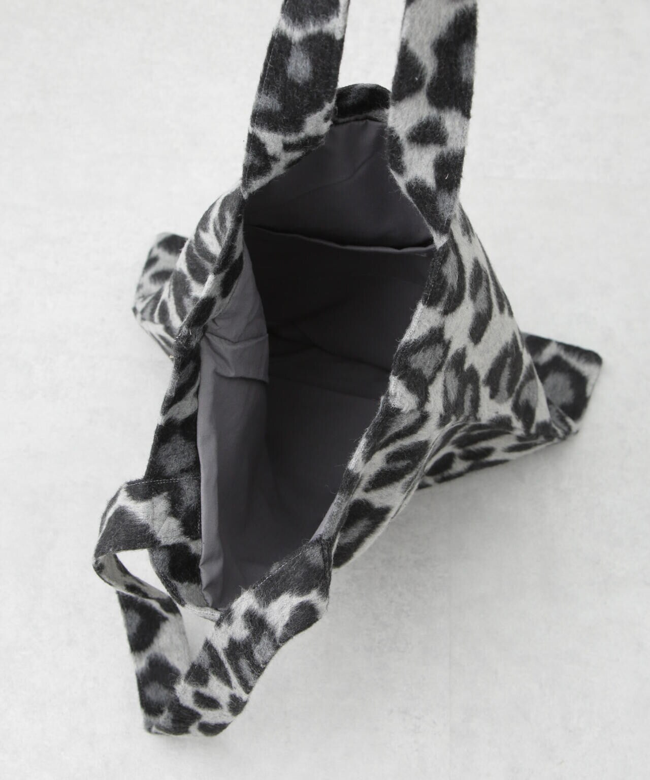 シャギー レオパード トートバッグ