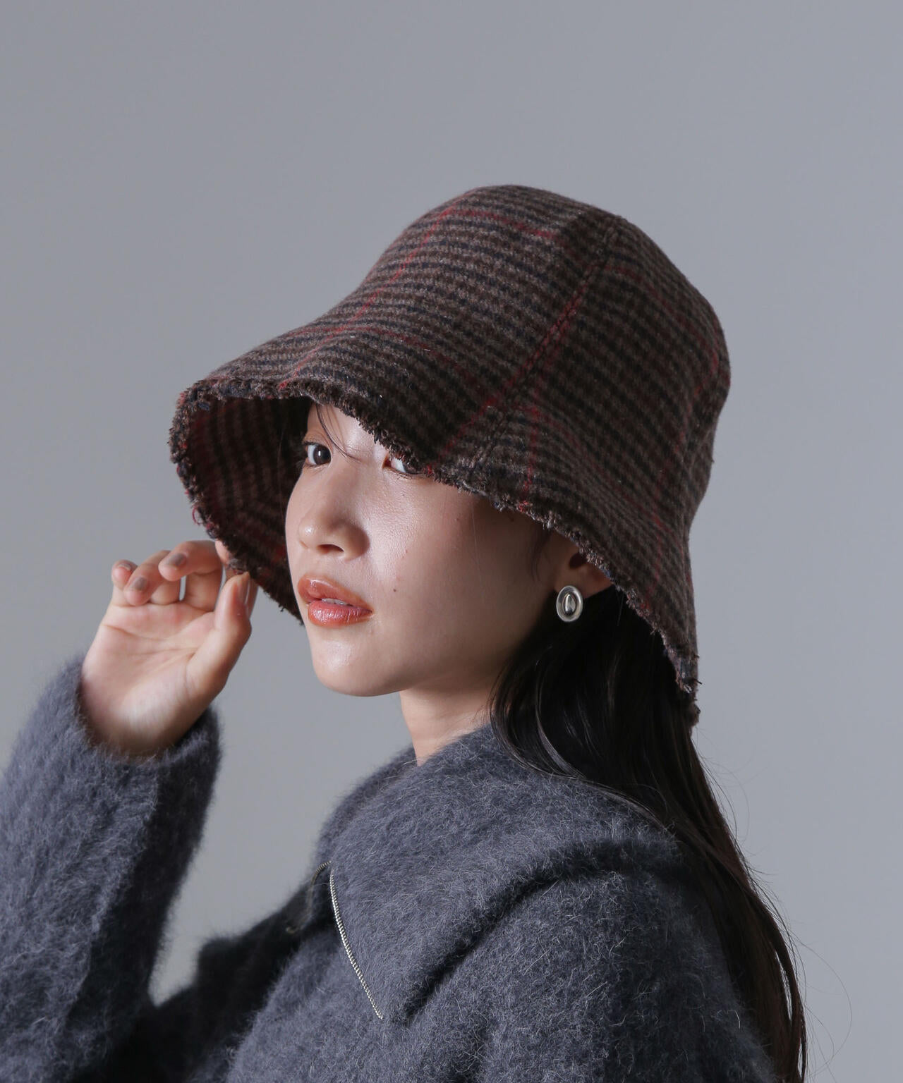 ガンクラブ チェック チューリップ ハット