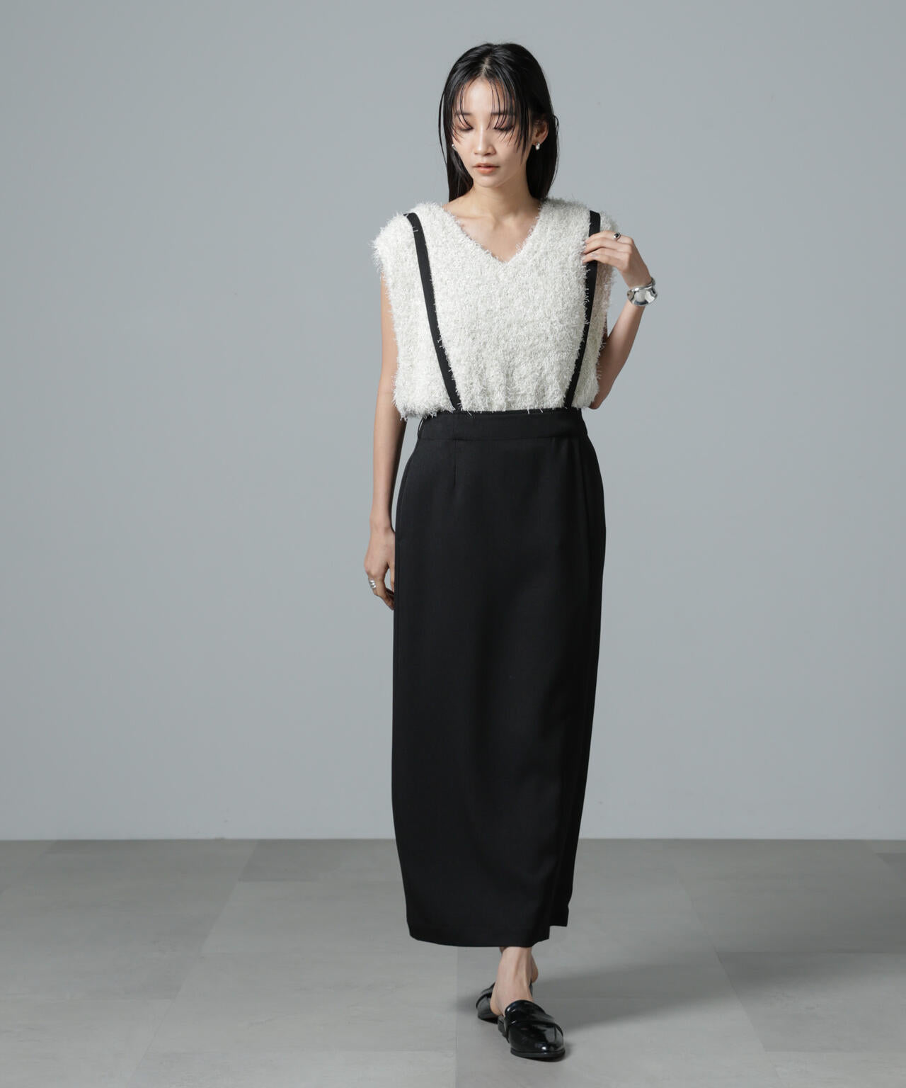 取り外し サスペンダー 2way スカート