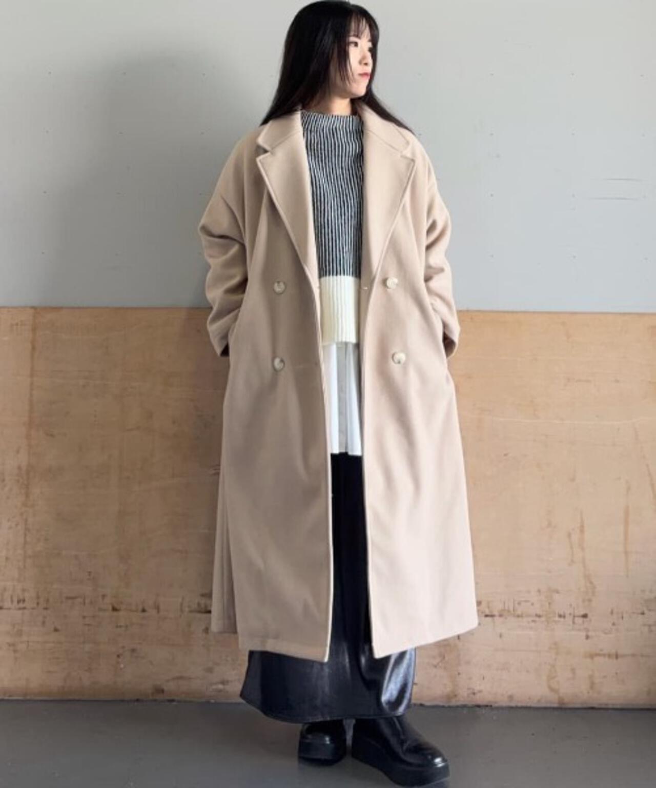 メルトン ジャージー チェスター ロングコート