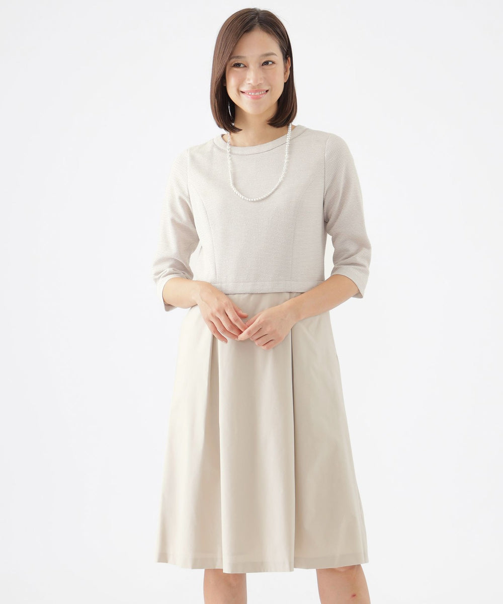 美シリーズ】【ウォッシャブル】ラメツイーディージャージワンピース